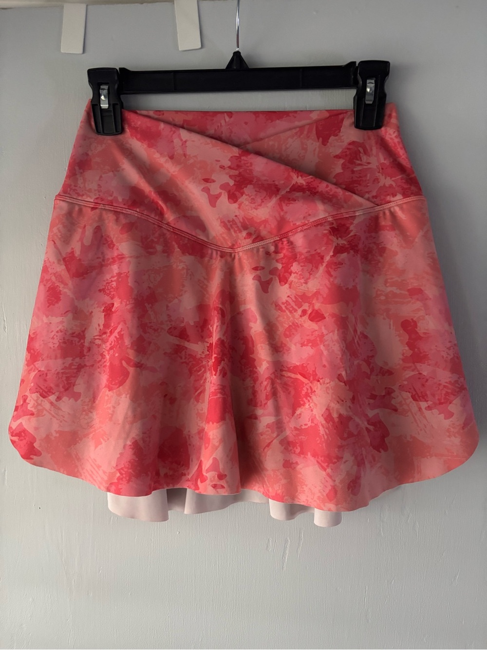 HALARA Coral Pink Watercolor Circle Skirt small defect